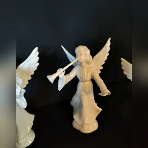 Karl-Heinz Klette Porcelain Angel Orchestra Set of 8 Figurines Germany - Picture 5 of 10